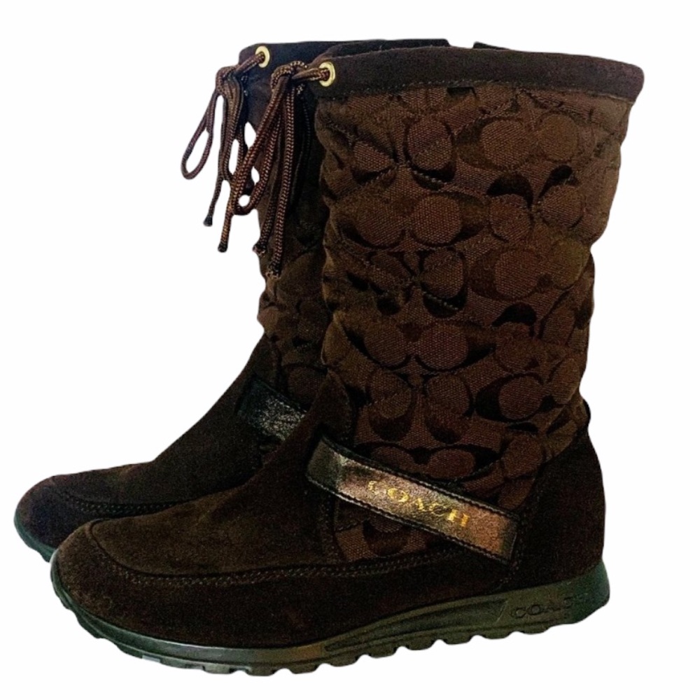 Coach Mahogany Juniper Boots